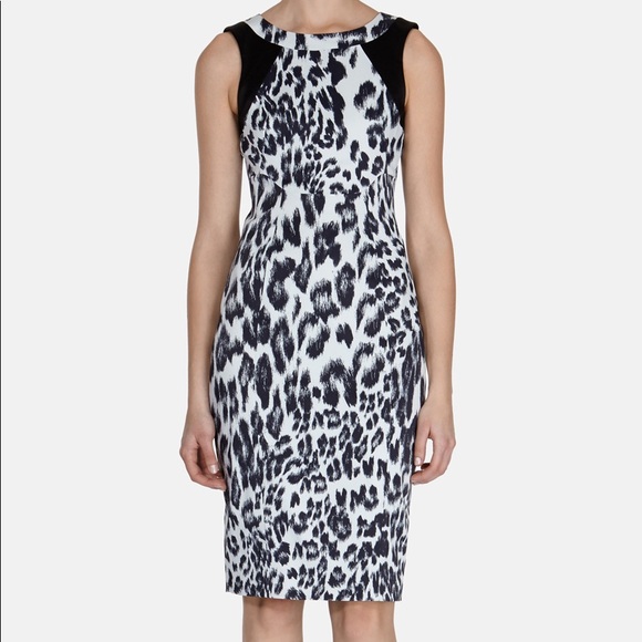 karen millen animal print dress